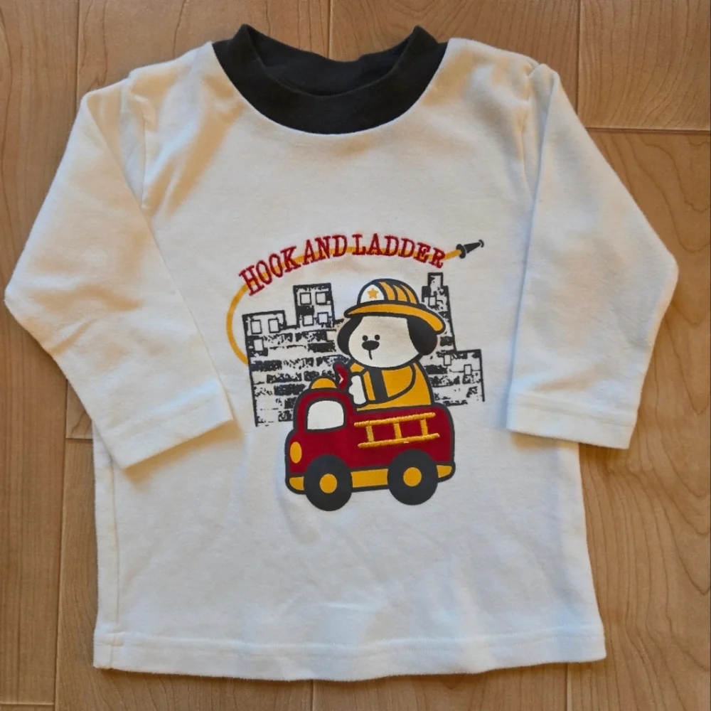 B.T. Kids Fire Chief fireman dog 2-piece set, jacket and long sleeved top